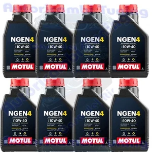 8 Litri LT Olio Motore Motul  Auto NGEN 4 NGEN4 10W40 ACEA A3 B4 - Foto 1 di 6