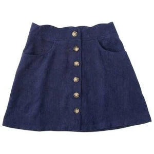 Amy Byer Girls' Navy Corduroy Skirt (L) - Picture 1 of 3