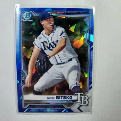 Nick Bitsko 2021 Bowman Sapphire Refractor BCP-143 - Image 1 of 2