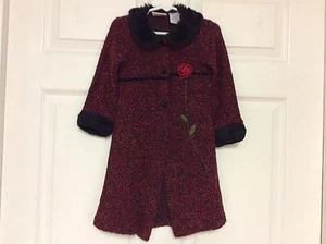Bluebrei Boulevard Girls Sweater Jacket Size 5 Red Multicolored 101 - Picture 1 of 5