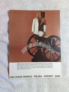 1966 Join the Dodge Rebellion Sales Brochure Monaco Polara Coronet Dart Models - Imagen 1 de 13