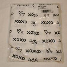 Bacati Love Kisses N Hugs Crib/Toddler Bed Skirt Black/White 13" XOXO Cribskirt
