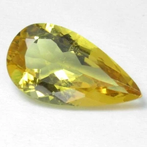 Piedra preciosa de Brasil corte pera de berilo amarillo natural brillante de 3,28 quilates 14,8 x 8 x 5,3 mm - Imagen 1 de 5