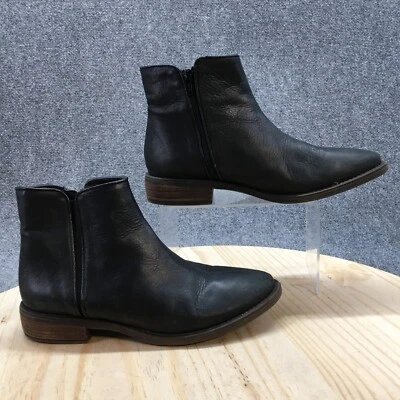 Zara Trafaluc Botas Mujer 40 Botines Tacones Bloque Informales Negro Cremallera Lateral Foto 1 de 4
