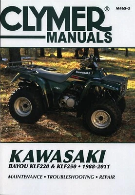 Kawasaki Bayou KLF220, KLF250 ATV manual de reparación 1988-2011 Foto 1 de 2