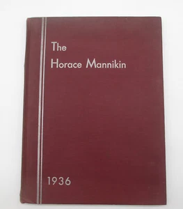 1936 Horace Mann Yearbook Mannikin Bronx Boys School + extra photos laid in - Picture 1 of 7