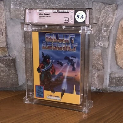 New NES Silent Assault 1990 Factory Sealed WATA 9.4 Graded Nintendo Game H-Seam - Image 1 of 4