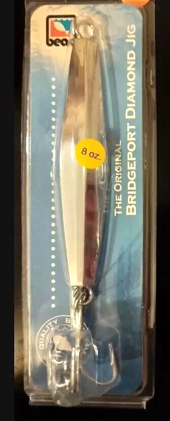 Bead D53JR 8 oz Diamond Jig pesca arrastre agua salada Bridgeport señuelo aparejado Foto 1 de 3