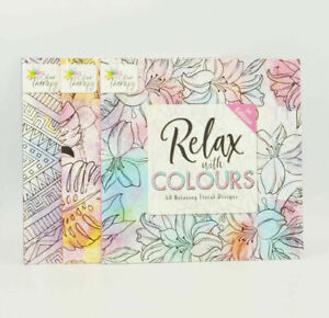 Mind Relaxing Colouring Book Books Kids Or Adult Stress Relief Colour Therapy