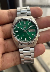Seiko 5 Automatic Snxs 17 Jewels Green Dial(Changed) Japan Men’s Watch 7009-3041 - Picture 1 of 11