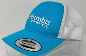 Columbia PFG Snapback Mütze Kappe hohe Krone Netz Trucker Spruch Einheitsgröße neu mit Etikett - Bild 1 von 9