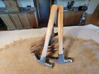 Vintage Antique Plumb Straight and Curved Claw Hammers 2