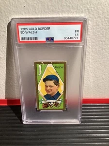 T205 Gold Border Ed Walsh Psa 1.5 HOF Polar Bear Back Chicago - Picture 1 of 2