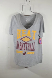 NBA Miami Heat Woman's T shirt 2XL Basketball V-neck Officially Licensed NWT - Picture 1 of 12