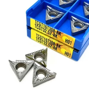 20Pcs TCGT16T308-AK TCGT32.52-AK CNC Quality Indexable Carbide Turning Inserts - Picture 1 of 2
