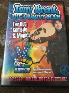 TONY BRENT THE GROOVY MAN FAR OUT COMEDY AND MAGIC DVD INCLUDES SIGNED CARDS - Picture 1 of 5
