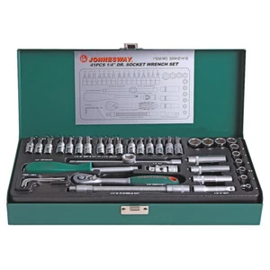 Jonnesway S04H2141S 41 Pcs Professional Hand Socket Set 1/4" Drive 4-13mm - Picture 1 of 8