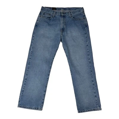 Pantalones de mezclilla de colección RL Ralph Lauren Polo Company azul 5 bolsillos algodón para hombre talla 34X30 Foto 1 de 4