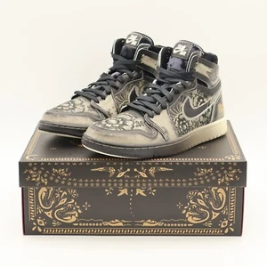 FQ8155-010 Nike Air Jordan 1 High Zoom CMFT 2 Dia De Muertos Pale Ivory (Men's) - Picture 1 of 10