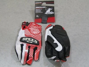 GUANTE CUERPO ACELERADOR VELOCIDAD Y FUERZA CUERO/TEXTIL ROJO/BLANCO XL - Imagen 1 de 2