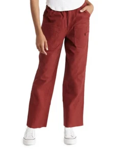 NWT Free People Voyage Movement Cargo Pants in Cowboy Red sz Medium - Picture 1 of 14