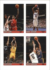 2005-06 Topps Bazooka 4-on-1 Basketball Card #37 Eddy/Jackson/Mihm/Harrison