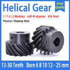 1 / 1.5 / 2 Mod Helical Gear With Step 45°Left Spiral Motor Transmission Gear