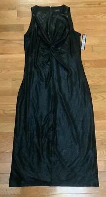 Совершенно новый с ярлыками Тахари черный металлик без рукавов коктейльное/официальное платье Sz. 8 - Изображение 1 из 4