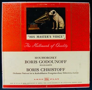 MOUSSORGSKY~Boris Godounoff Highlights~RCA VICTOR #LHMV 1052~Near Mint - Picture 1 of 3