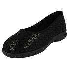 Ladies DB Shoes 2V Fitting Virginia Ballerina Style Slippers
