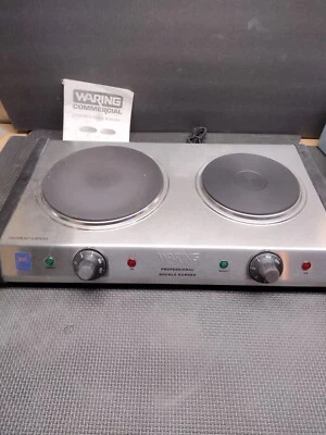 Waring Commercial WDB600 Heavy-Duty Commercial Cast-Iron Double Burner FREE SHIP - Image 1 of 4