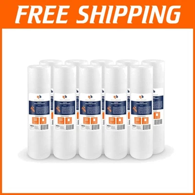 High Flow 10-Pack 5 Micron Sediment Filters for Whole House Water Filtration - Image 1 of 4