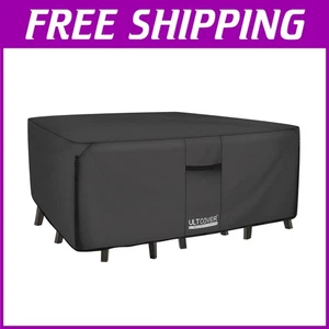 Rectangular Outdoor Furniture Cover - Black 111x74" - Picture 1 of 9