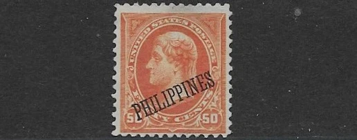 Philippines, Scott 219,  1899, 50 Cent Jefferson, Wm, Mint, NG, NH, F/VF - Image 1 of 1