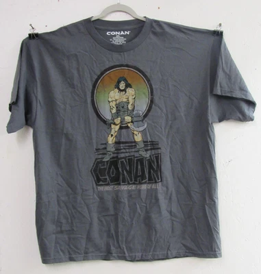 Conan The Most Savage Hero Of All T-Shirt 2XL Gray NWOT HH615 - Image 1 of 4