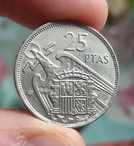 25 PESETAS 1957 *59 MONEDA ESPAÑA SPAIN - Imagen 1 de 3