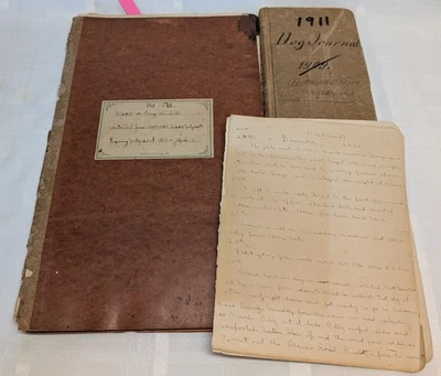 1910-11 San Antonio Texas Diary Deer Hunts Hardware Clerk Surnames Fiesta Parade - Image 1 of 4