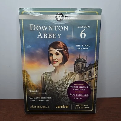 Masterpiece: Downton Abbey - сезон 6 (DVD), бывшая в употреблении, в очень хорошем состоянии - Изображение 1 из 4