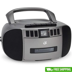 Tragbarer Ghettoblaster AM FM Radio CD Kassetten Abspielgerät Stereo Lautsprecher Tragegriff Neu - Bild 1 von 17