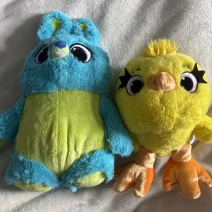Ducky And Bunny Posh Paws Soft Plush Toys 9” And 12” - Disney Pixar Toy Story 4 - Picture 1 of 5