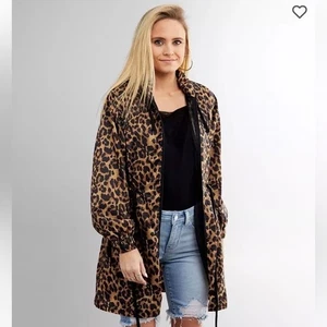 Leopard Print Windbreaker Jacket - CI Sono - Size L - Picture 1 of 12
