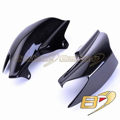 Ducati Hypermotard 796 1100 Carbon Fiber Tail Cowl Exhaust Side Fairing Cover - Image 1 of 4