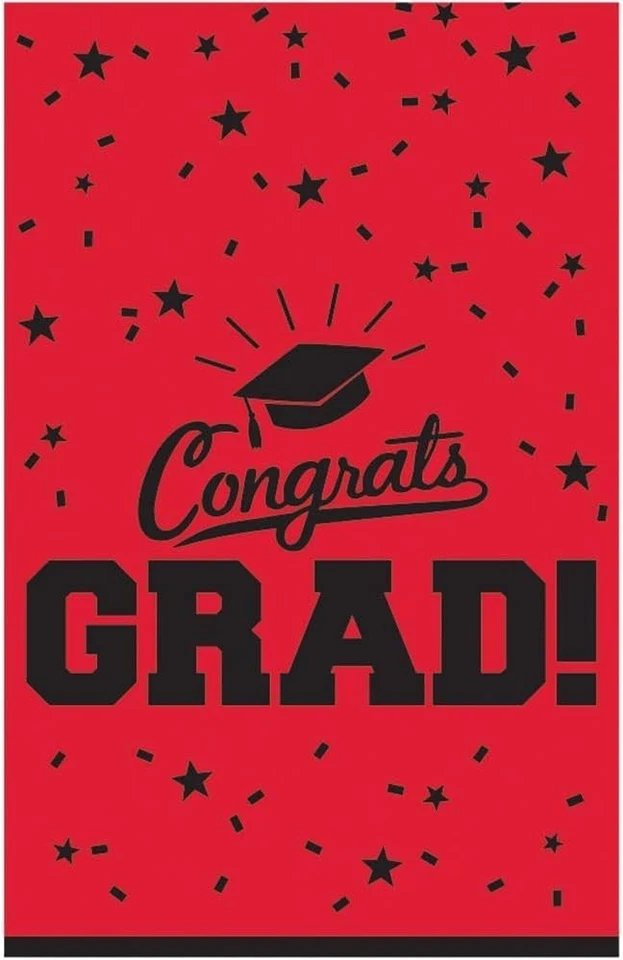 Cubierta de mesa Amscan, 54" x 84", rojo Foto 1 de 1