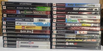 PlayStation 2 PS2 Video Games X24 Lot Bundle Tested- Dragonball Z Kingdom Hearts - Image 1 of 4