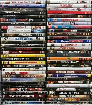 Bulk DVD 50pc “Grab Bag” Special. Wholesale Lot.  Randomly pulled, in cases! - Image 1 of 4