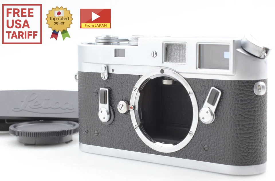 Probado [N COMO NUEVO con correa] Cuerpo de cámara fotográfica Leitz Leica M4 plateado 35 mm de JAPÓN Foto 1 de 4