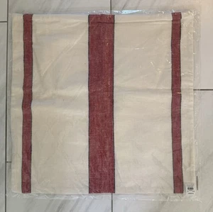 Pottery Barn /Bodie Striped /20" x 20" Pillow Cover~Red & White Stripe NWT - Picture 1 of 4