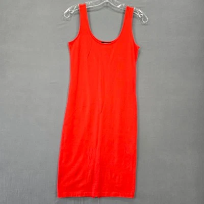 Vestido midi naranja Forever 21 audaz ceñido al cuerpo sin mangas cambio redondo para mujer talla S Foto 1 de 4