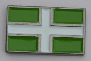 Devon Flag Quality Enamel Lapel Pin Badge - Picture 1 of 3