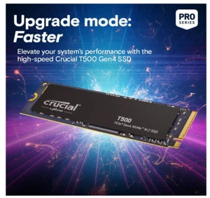 Crucial T500 2TB M.2 NVMe SSD für PS5 Laptop Computer + Kühlkörper - Bild 1 von 1